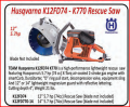 HUSQVARNA K12FD 74 Forcible Entry Rescue Saw