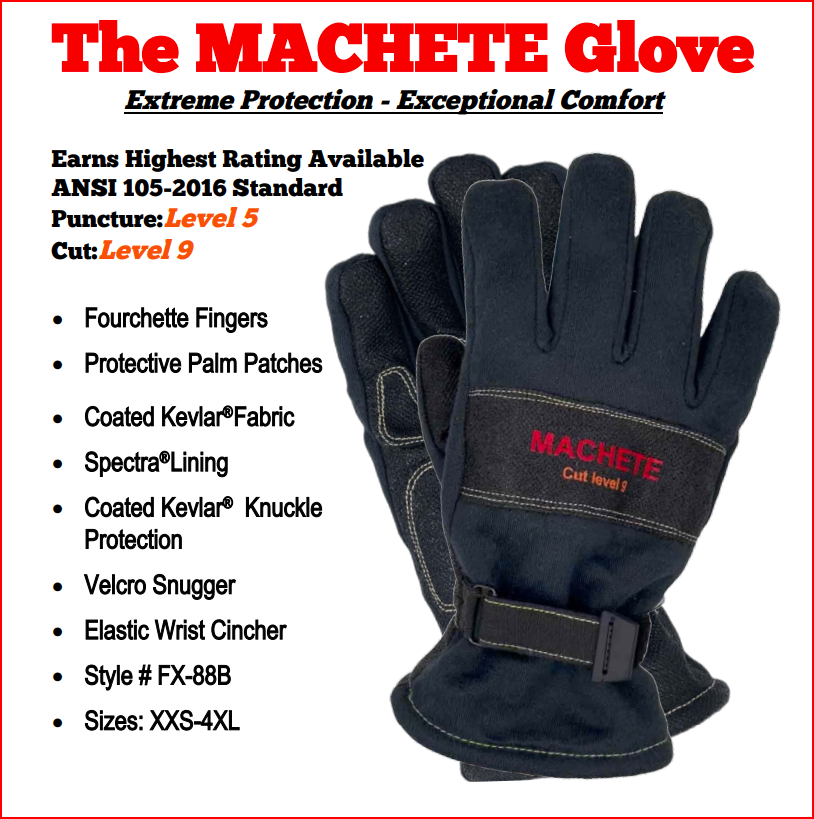 Firecraft machete extrication glove